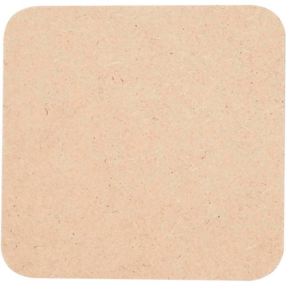 Coaster, size 10x10 cm, thickness 3 mm, 50 pc/ 1 pack