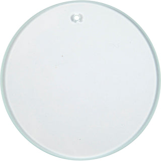Glass Plate, Round, dia. 7 cm, thickness 3 mm, 10 pc/ 1 pack