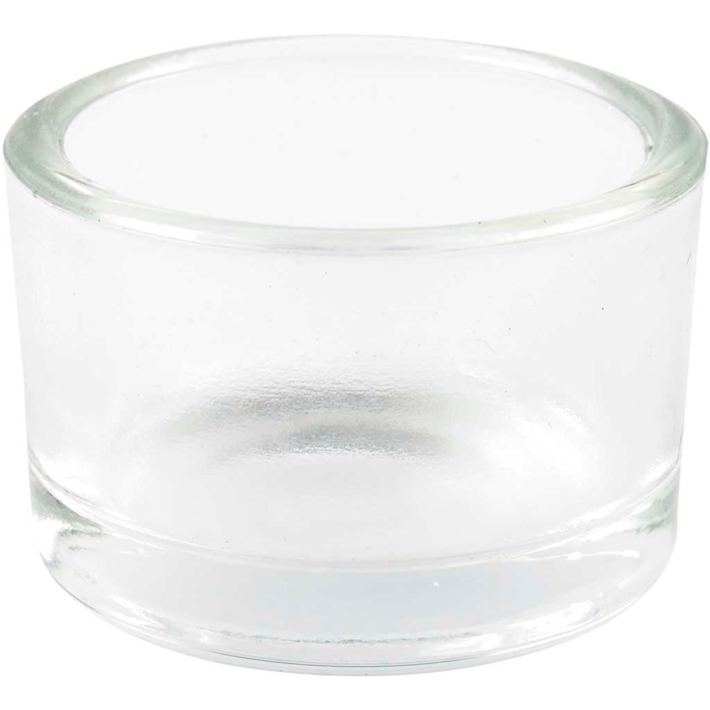 Tea Light Candle Holder, H: 3,2 cm, dia. 5 cm, 48 pc/ 1 pack