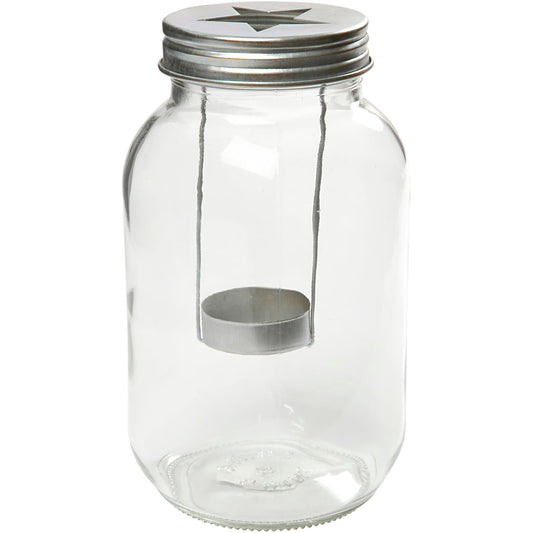 Lantern, H: 18 cm, dia. 10 cm, 1 pc