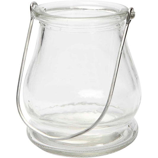 Lantern, H: 10 cm, dia. 9 cm, 12 pc/ 1 pack