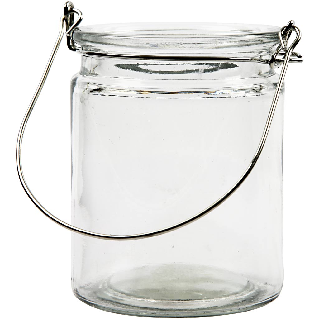 Lantern, H: 10 cm, dia. 7,6 cm, 2 pc/ 1 pack