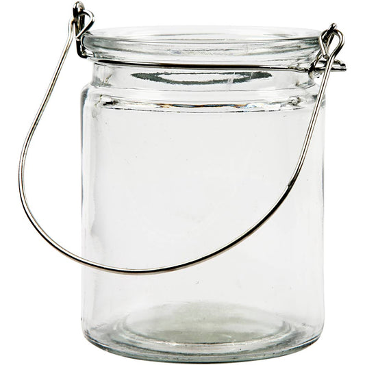 Lantern, H: 10 cm, dia. 7,6 cm, 2 pc/ 1 pack