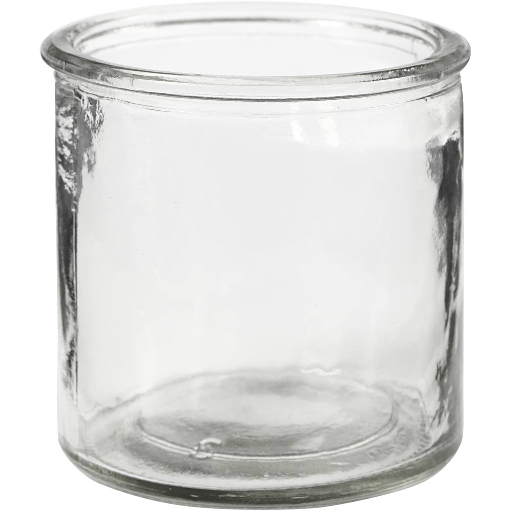 Tea Light Candle Holder, H: 7,8 cm, dia. 7,8 cm, 6 pc/ 1 pack