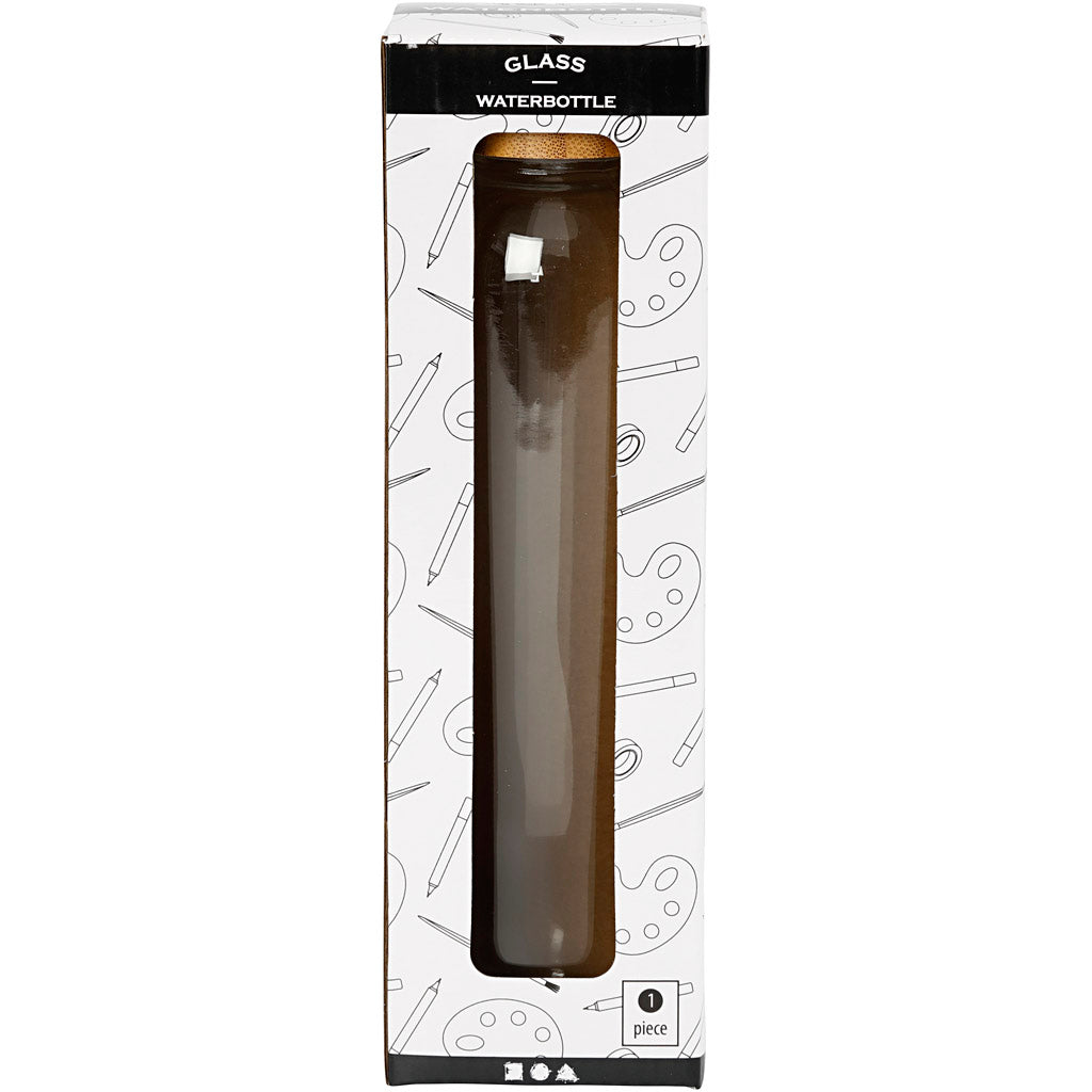Water bottle, H: 22 cm, dia. 6,7 cm, 500 ml, 1 pc