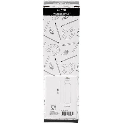 Water bottle, H: 22 cm, dia. 6,7 cm, 500 ml, 1 pc