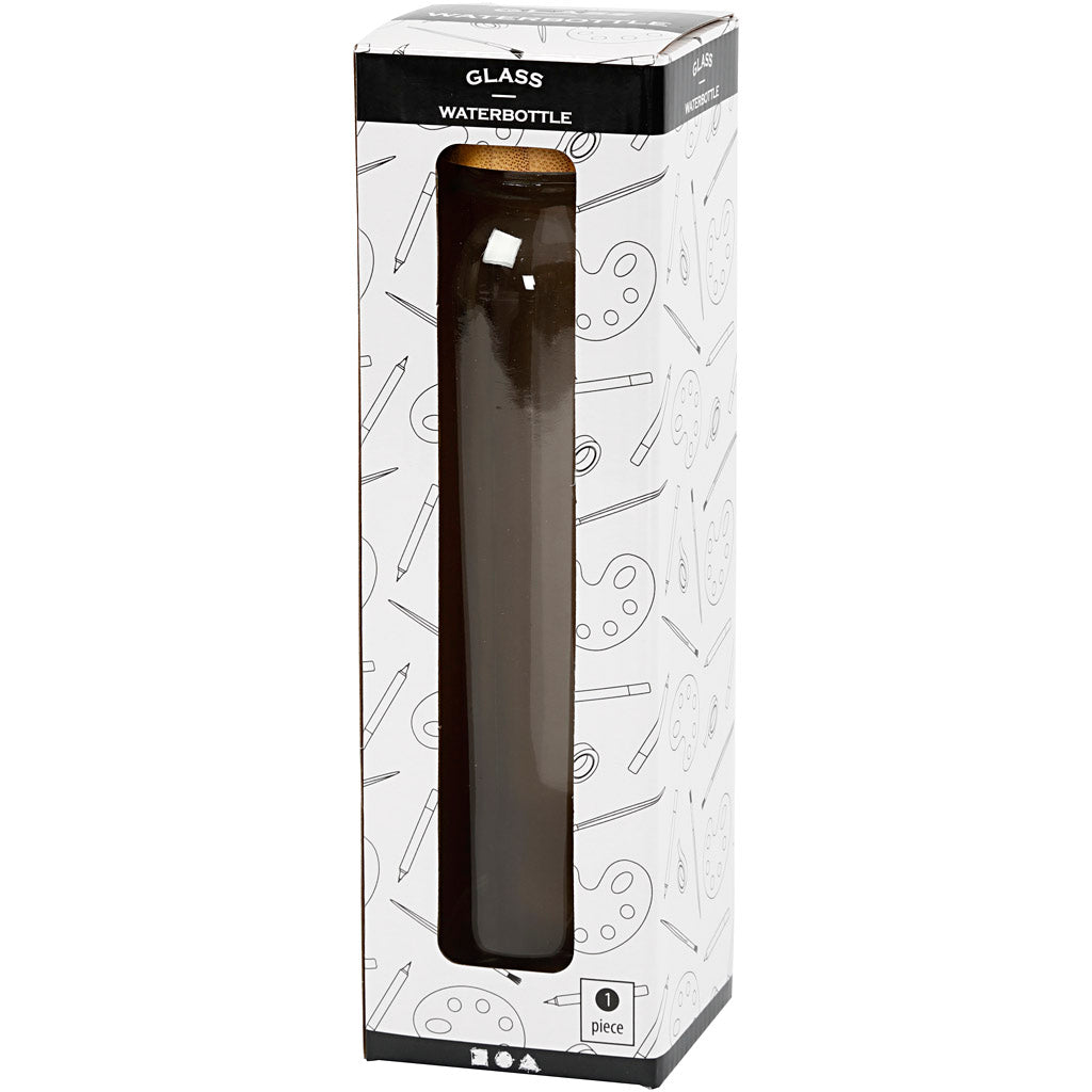 Water bottle, H: 22 cm, dia. 6,7 cm, 500 ml, 1 pc