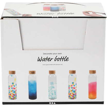 Water bottle, H: 22 cm, dia. 6,7 cm, 500 ml, 12 pc/ 1 pack