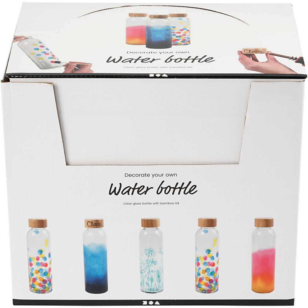 Water bottle, H: 22 cm, dia. 6,7 cm, 500 ml, 12 pc/ 1 pack