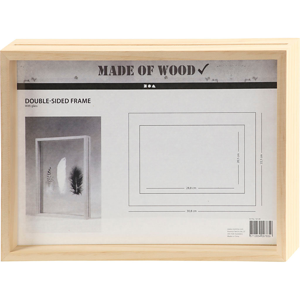Double Frame, D. 4,5 cm, size 22,1x30,8 cm, 1 pc