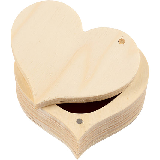 Wooden Box, H: 4 cm, W: 9 cm, 1 pc