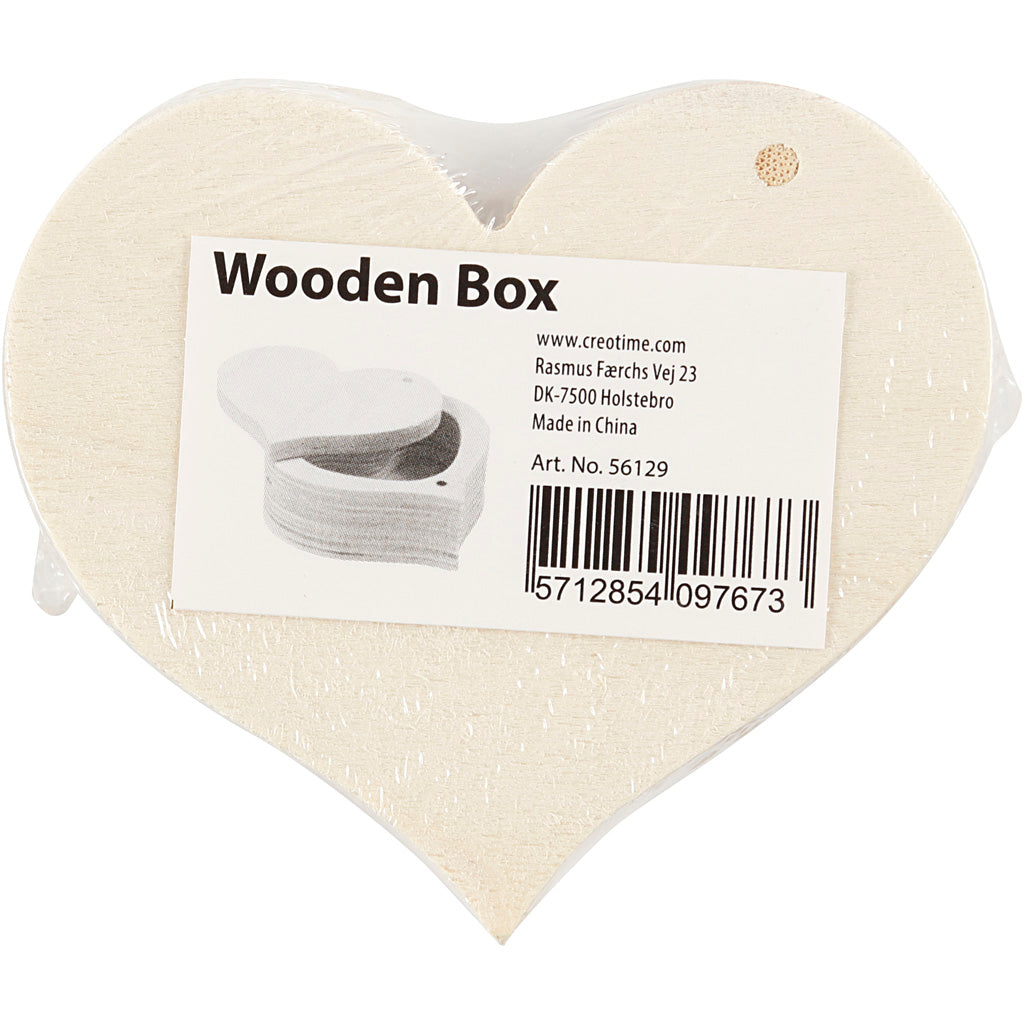 Wooden Box, H: 4 cm, W: 9 cm, 1 pc