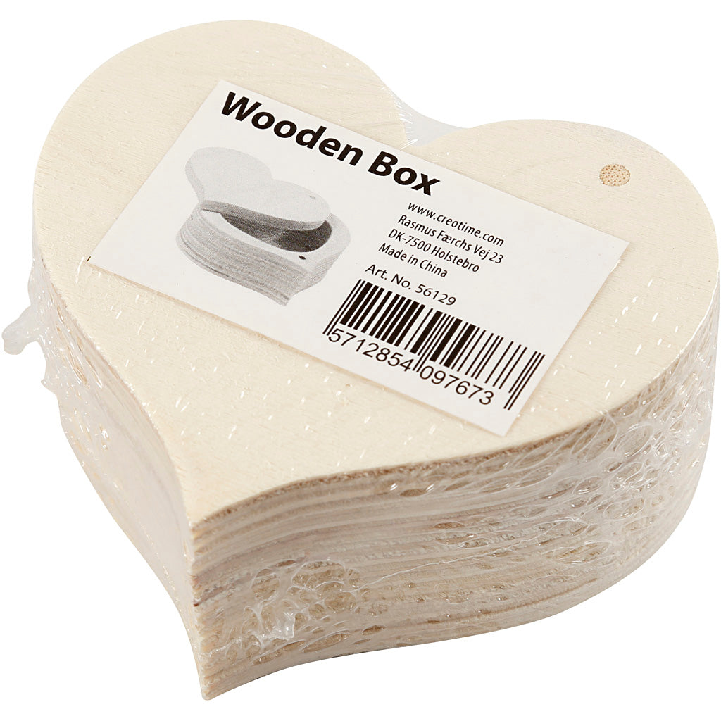 Wooden Box, H: 4 cm, W: 9 cm, 1 pc