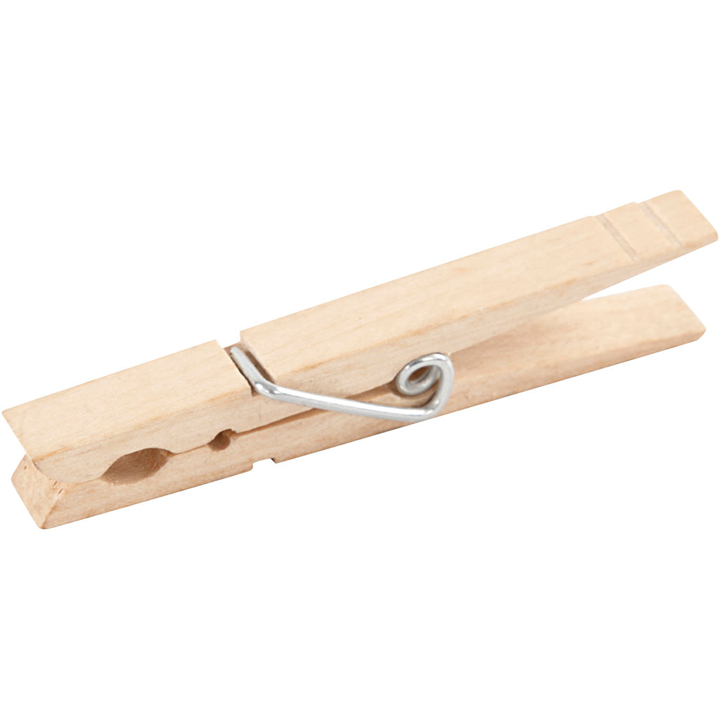 Clothes Pegs, L: 80 mm, W: 10 mm, 10 pc/ 1 pack