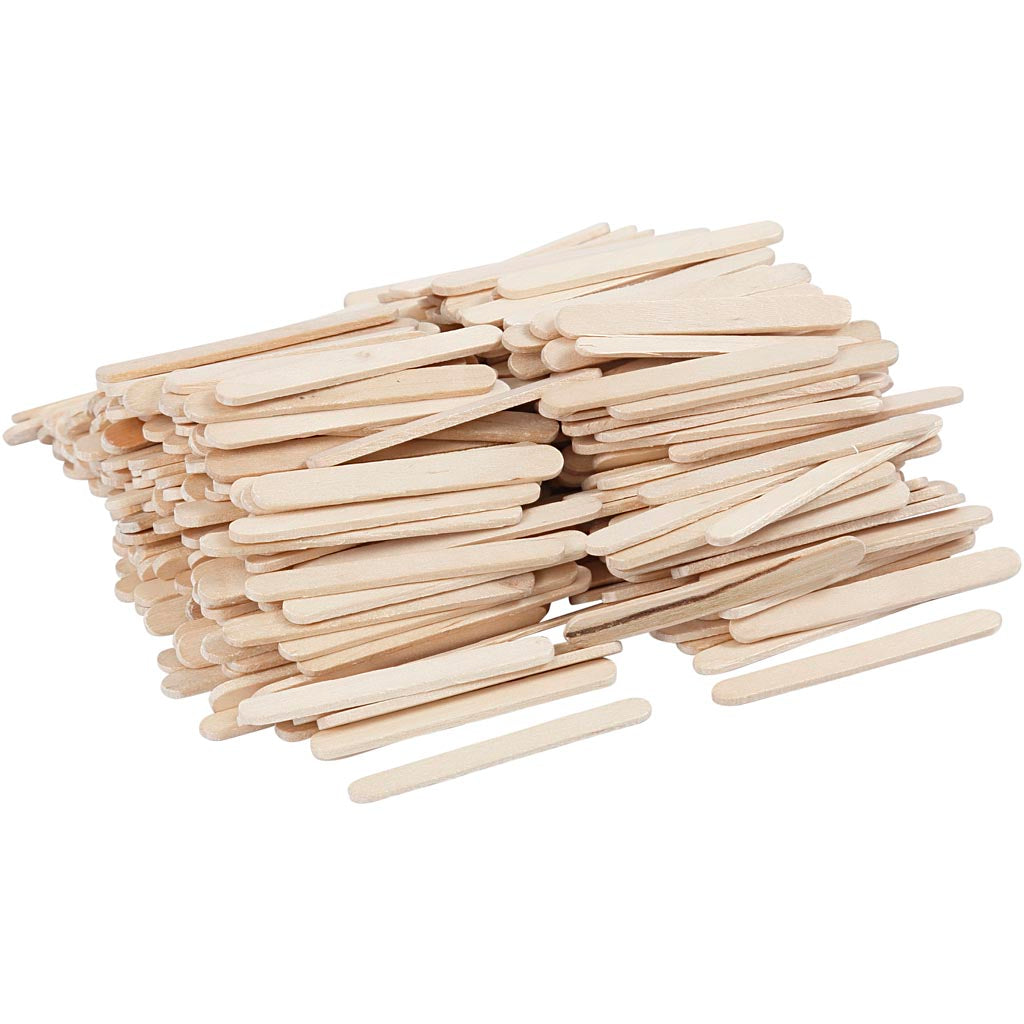 Ice lolly sticks, Natural - Various Sizes