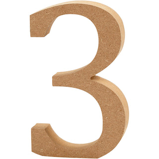 Wooden Numbers 13cm