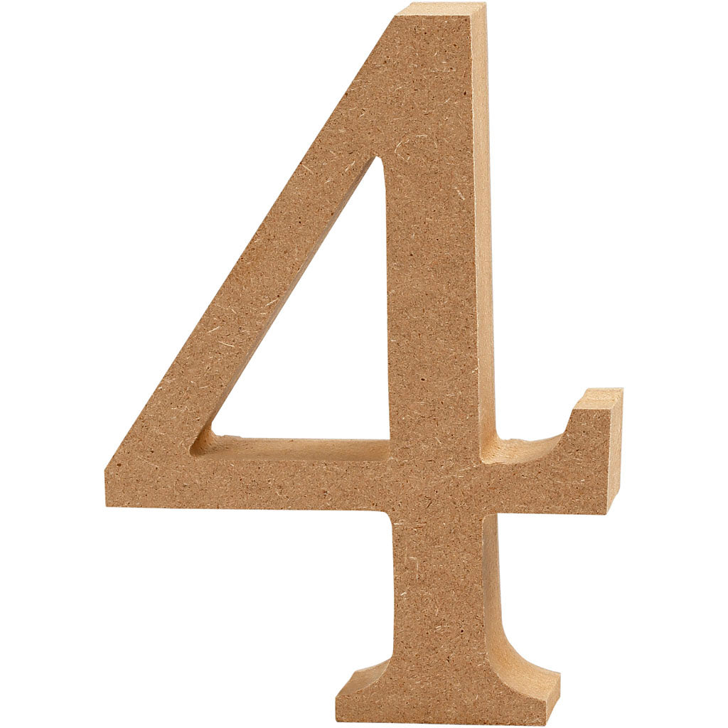 Wooden Numbers 8cm
