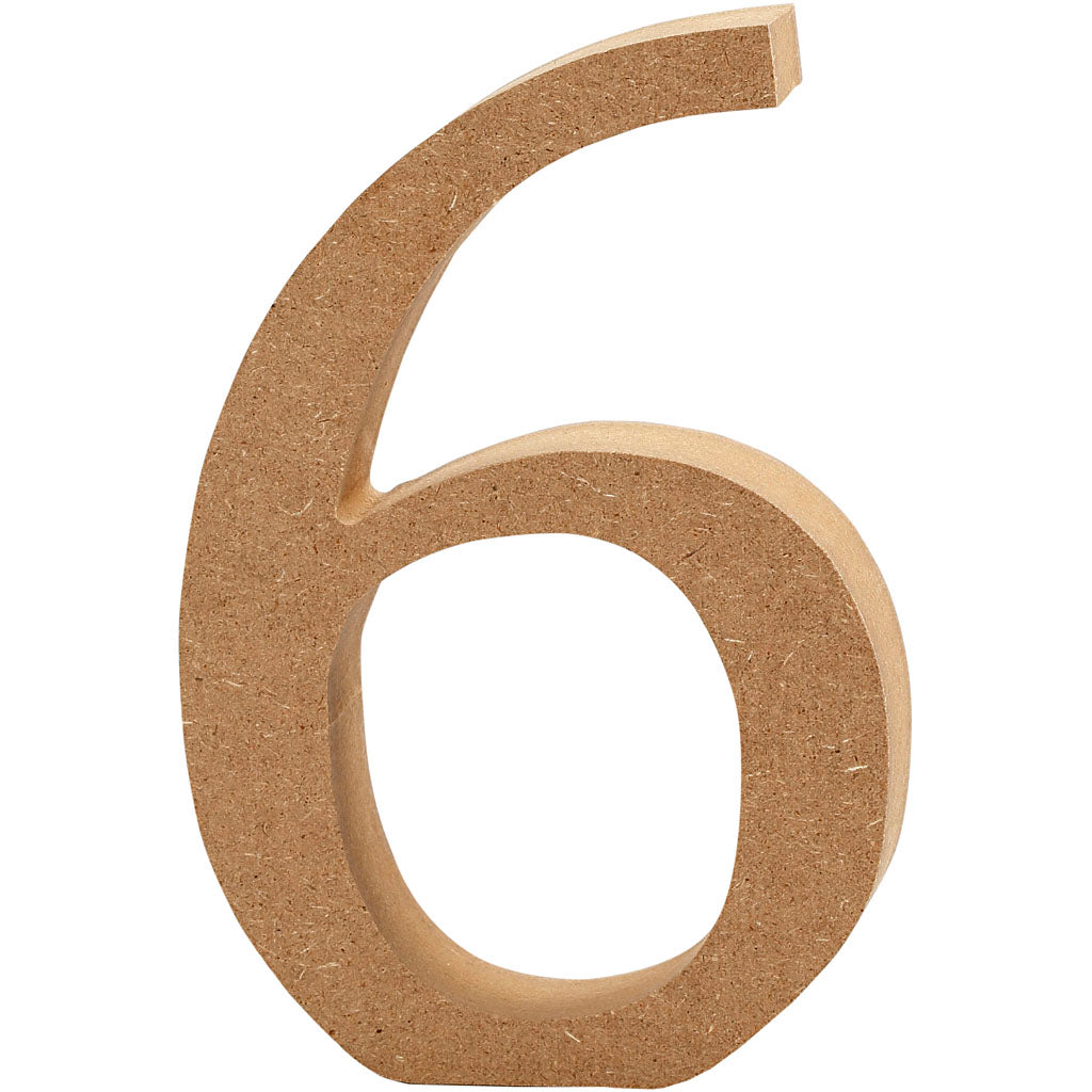 Wooden Numbers 8cm