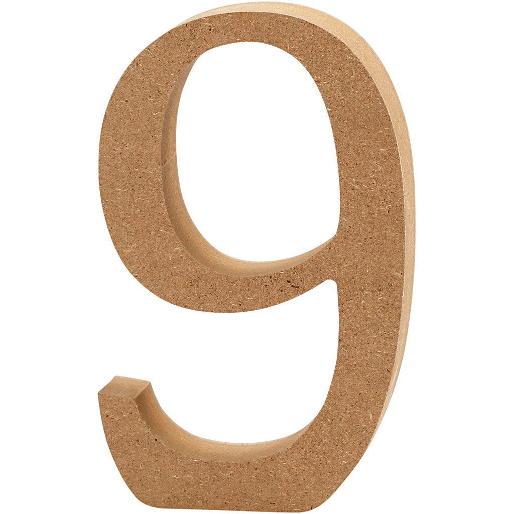 Wooden Numbers 8cm