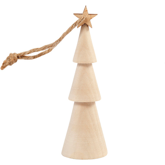 Christmas Tree, H: 9 cm, 1 pc