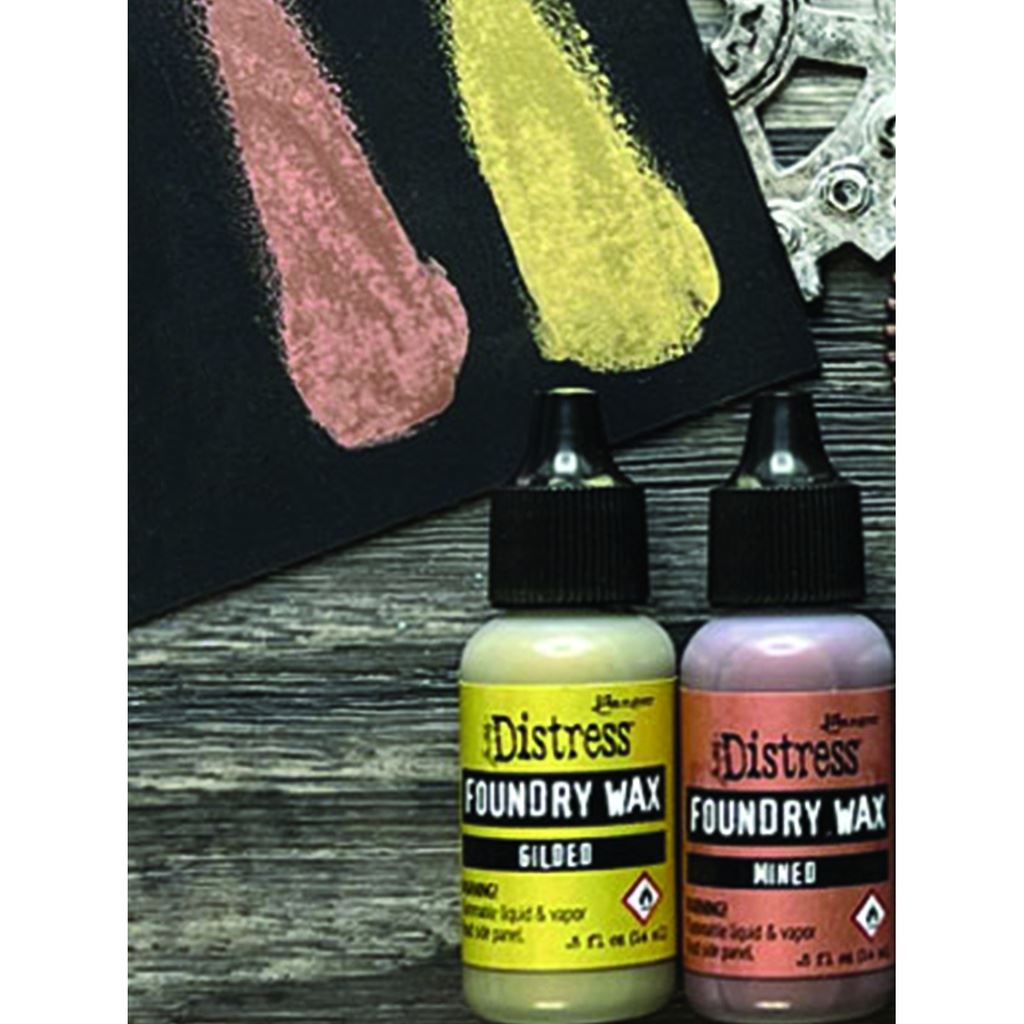 Tim Holtz Distress� Foundry Wax Kit 1�- Gilded/Mined