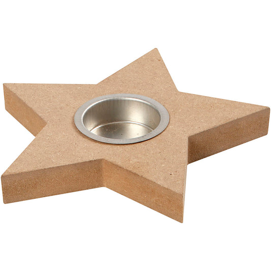 Tea Light Candle Holder, H: 18 mm, dia. 15 cm, 1 pc