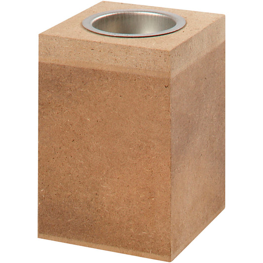 Tea Light Candle Holder, H: 10 cm, size 7x7 cm, 1 pc