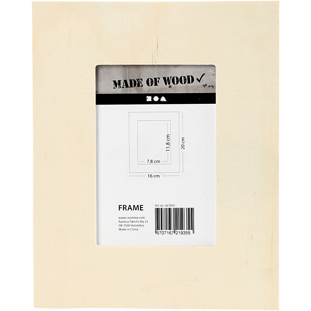 Frame, size 20x16 cm, 1 pc