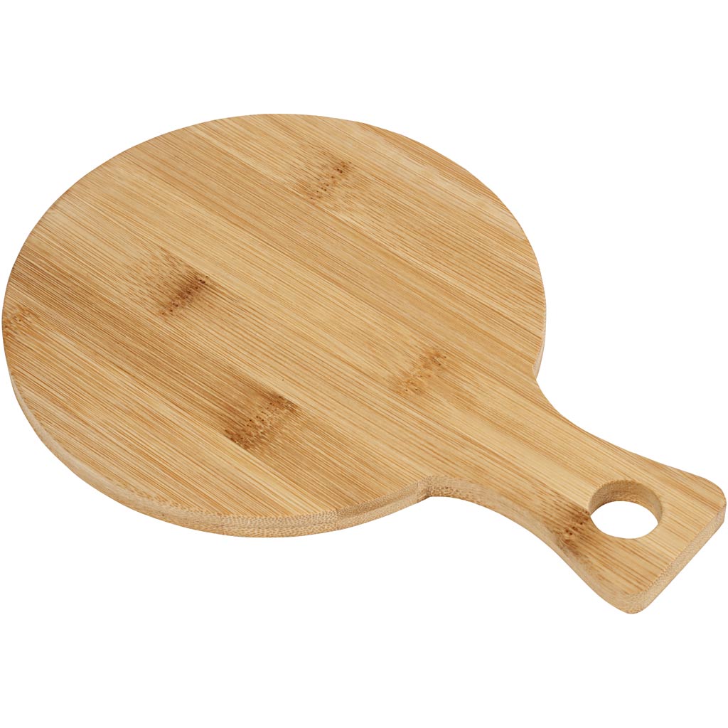 Cutting Board, H: 0,9 cm, L: 24 cm, dia. 17 cm, 1 pc