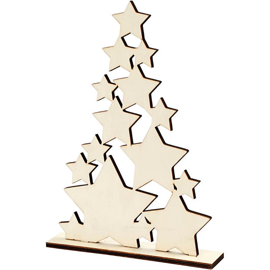 Christmas Tree, H: 29,8 cm, D. 4 cm, W: 21,5 cm, 1 pc