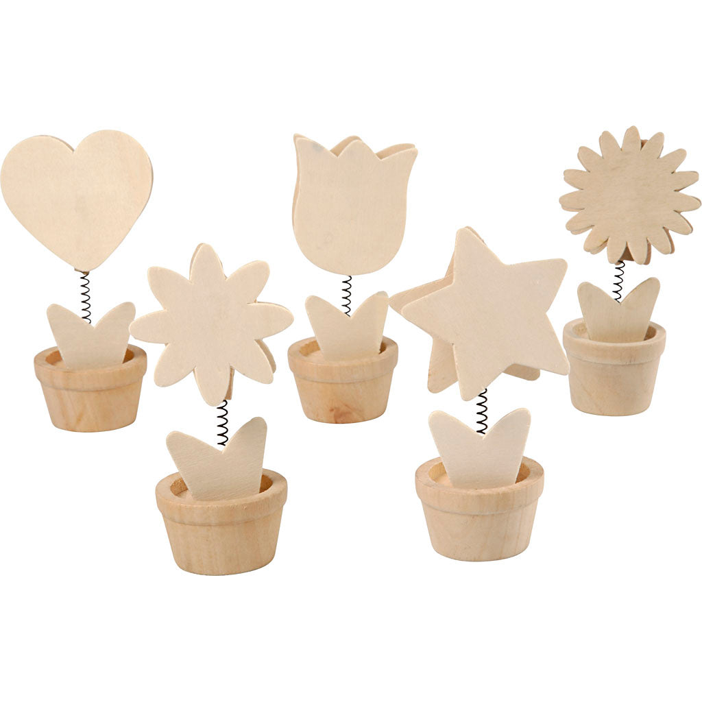 Memo Holders, H: 10 cm, dia. 5 cm, 10 pc/ 1 pack