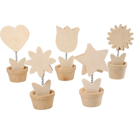 Memo Holders, H: 10 cm, dia. 5 cm, 10 pc/ 1 pack