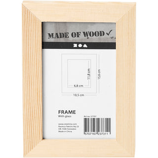 Frame With Glass, size 10,5x15,6 cm, 1 pc