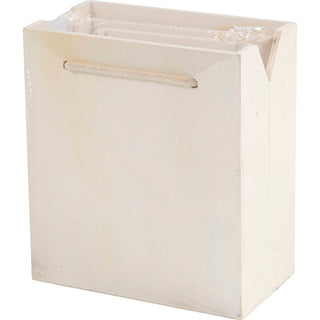 Bag of wood with handle of heavy rope - set of 3 pcs.