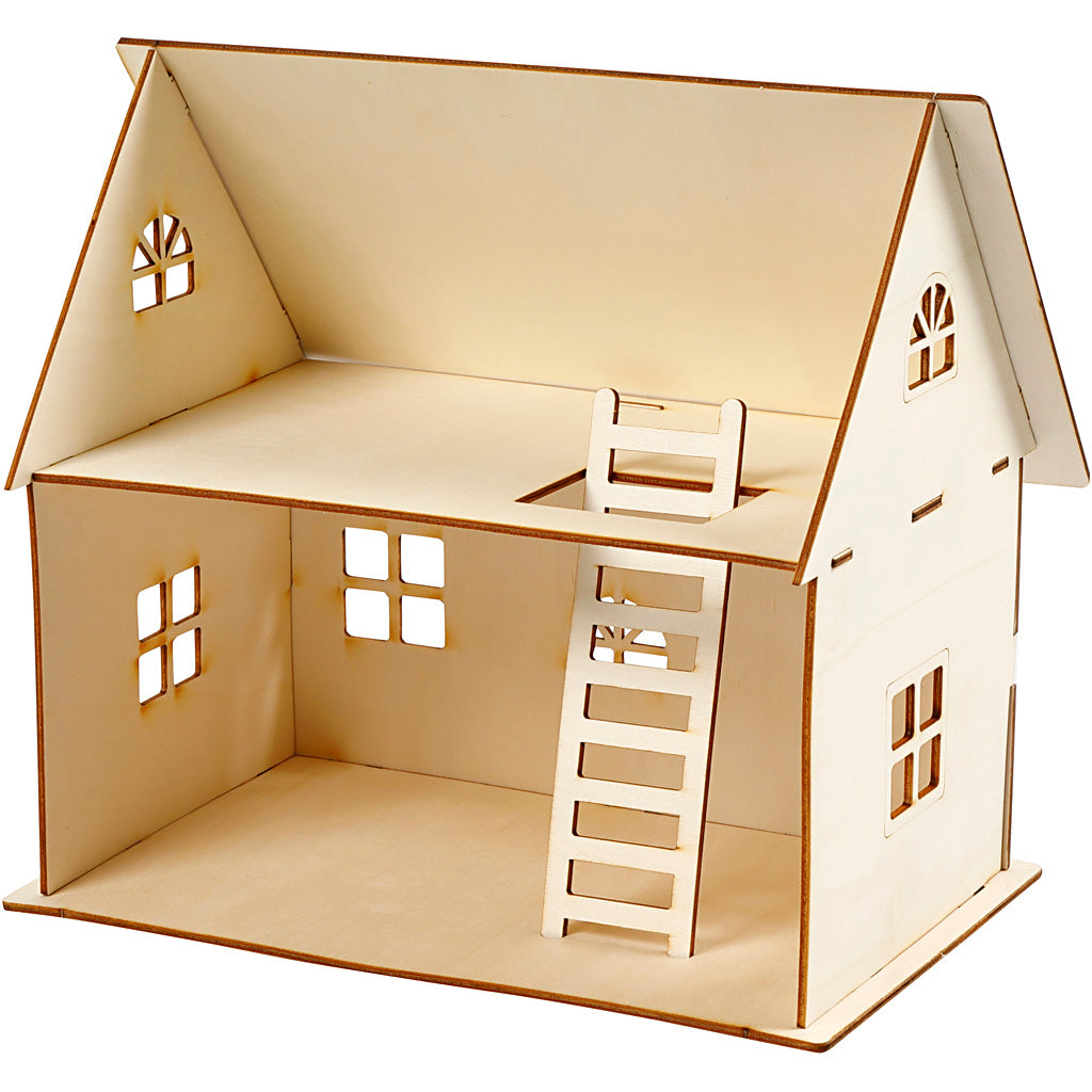 Doll house construction, H: 25 cm, size 18x27 cm, 1 pc