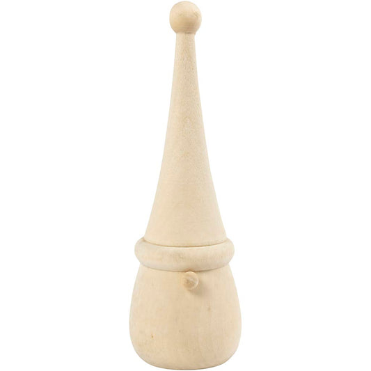 Scandinavian Santa Gnome, H: 16 cm, dia. 6 cm, 1 pc