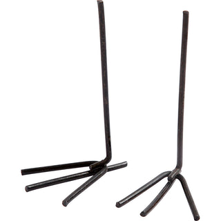 Chicken Feet, H: 5 cm, W: 2 cm, black, 10 pair/ 1 pack