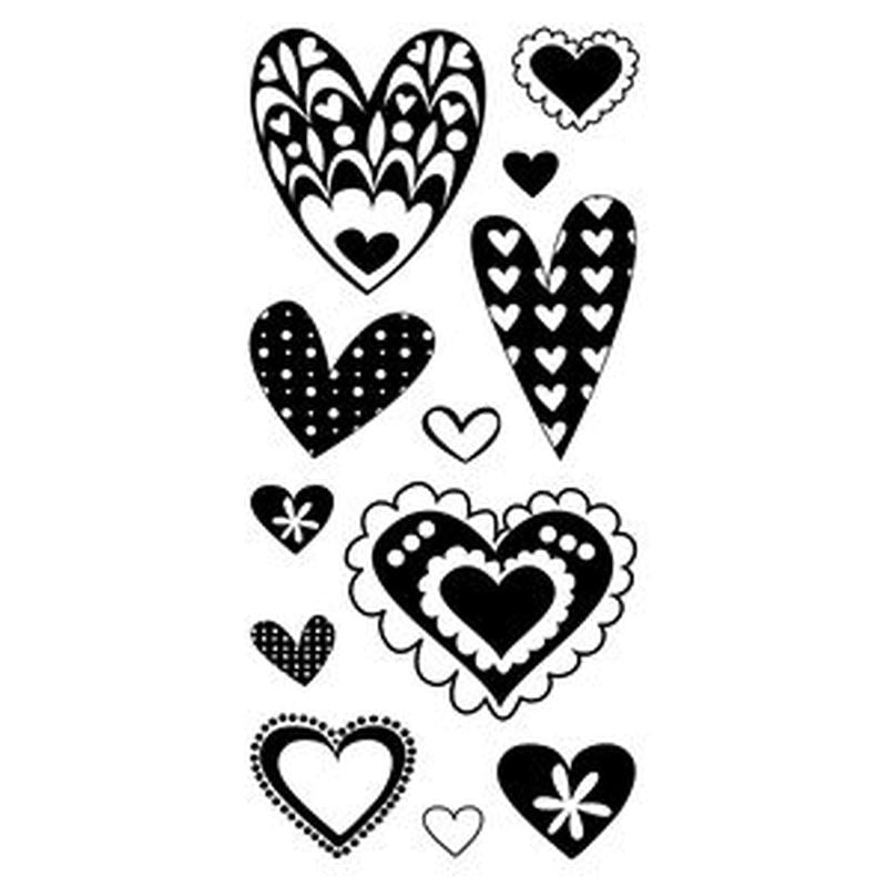 Cc Fun Hearts Stamp