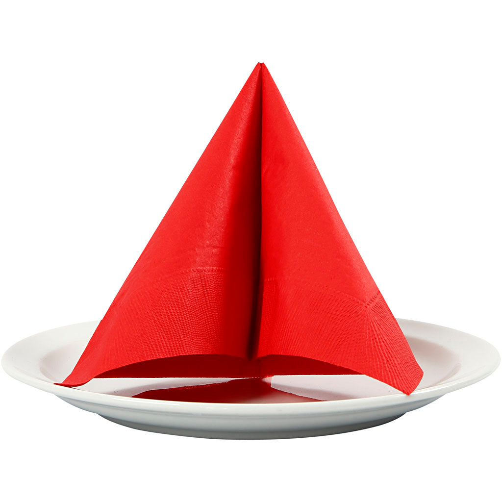 Creativ Table Napkins Solid Colour 3-ply