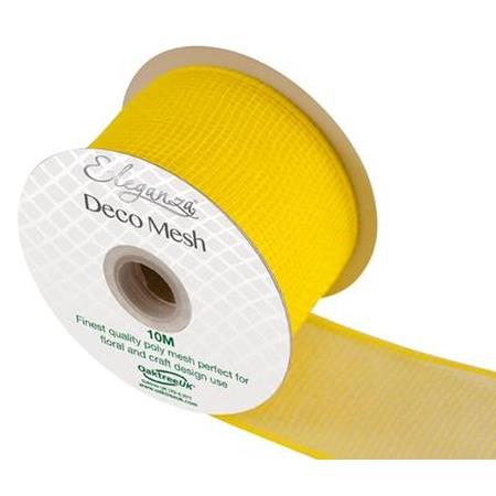 Deco Mesh Yellow No.11 - 63mmx10m