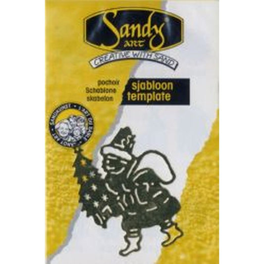 Sandy Art Template Santa Claus