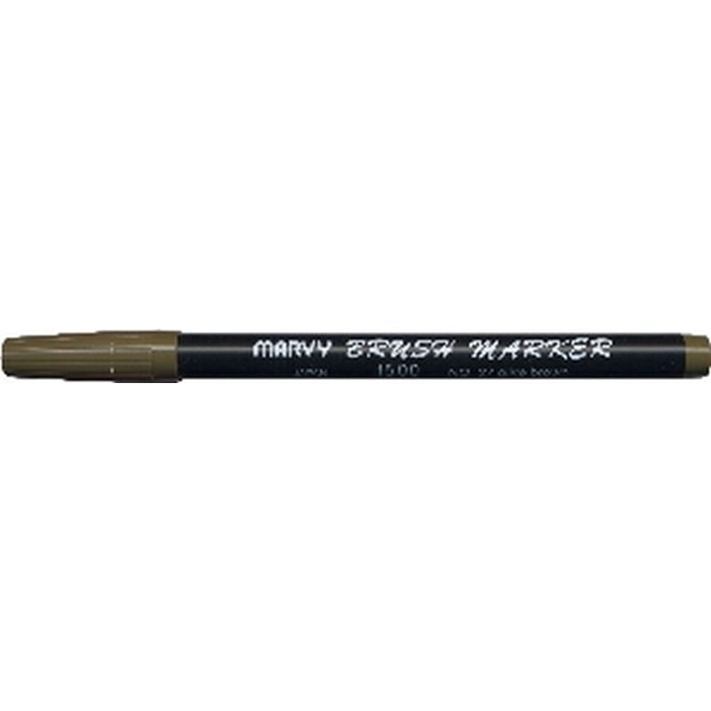 Olive Brown Brush Marker