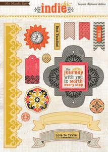 Travel Layered Chipboard Sold in packs of 6