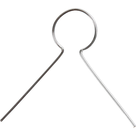 Hanging Ornaments, L: 22 mm, hole size 8 mm, silver-plated, 50 pc/ 1 pack
