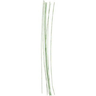 Floral stem wire, L: 30 cm, dia. 0,6 mm, green, 20 pc/ 1 pack