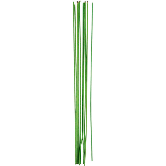 Floral stem wire, L: 30 cm, dia. 2 mm, green, 20 pc/ 1 pack
