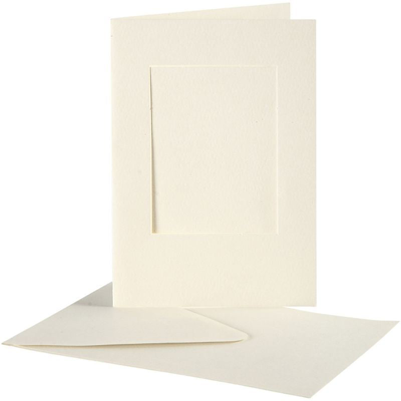 Window card 10.5x15cm x10 Off-White