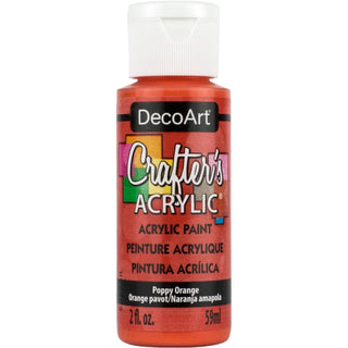 DecoArt Poppy Orange Crafters Acrylic 2oz