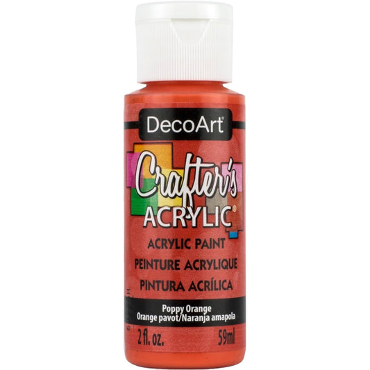 Poppy Orange Crafters Acrylic 2oz