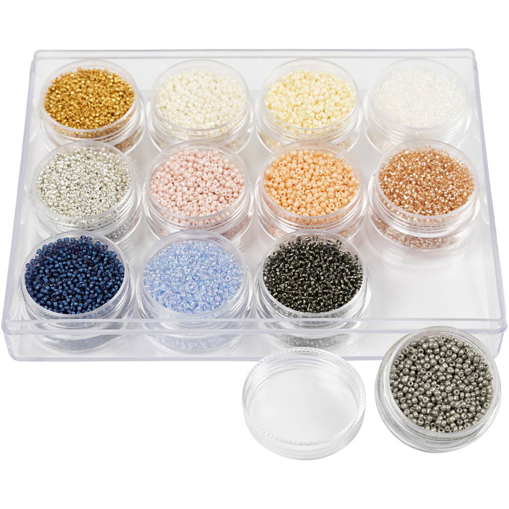 Rocaille Seed Beads, dia. 1,7 mm, size 15/0, hole size 0,5-0,8 mm
